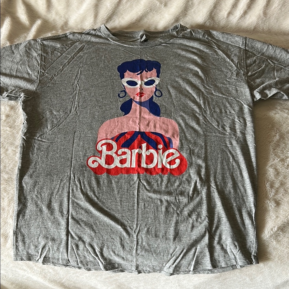 Barbie Gray Graphic Tee - Short Sleeve - Picture 3 of 6